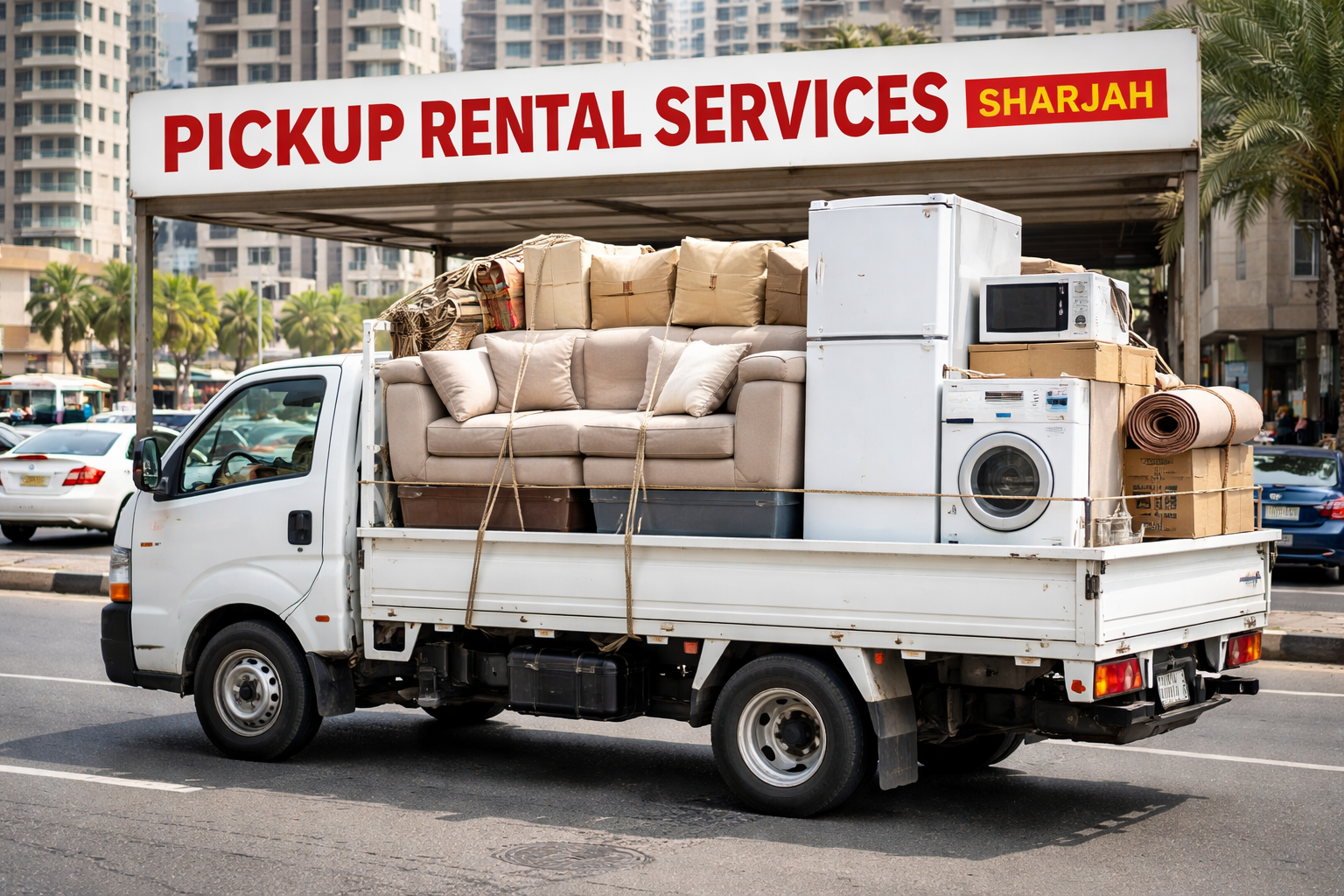 Pickup truck for rent in Sharjah